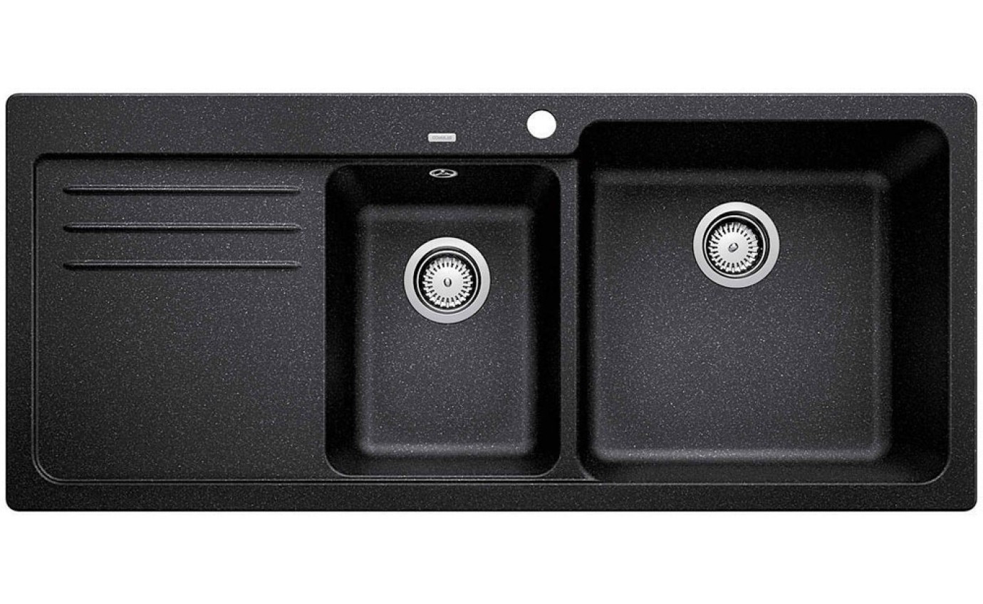 Blanco Double Bowl Sink with Drainer (Anthracite) NAYA8SRK5