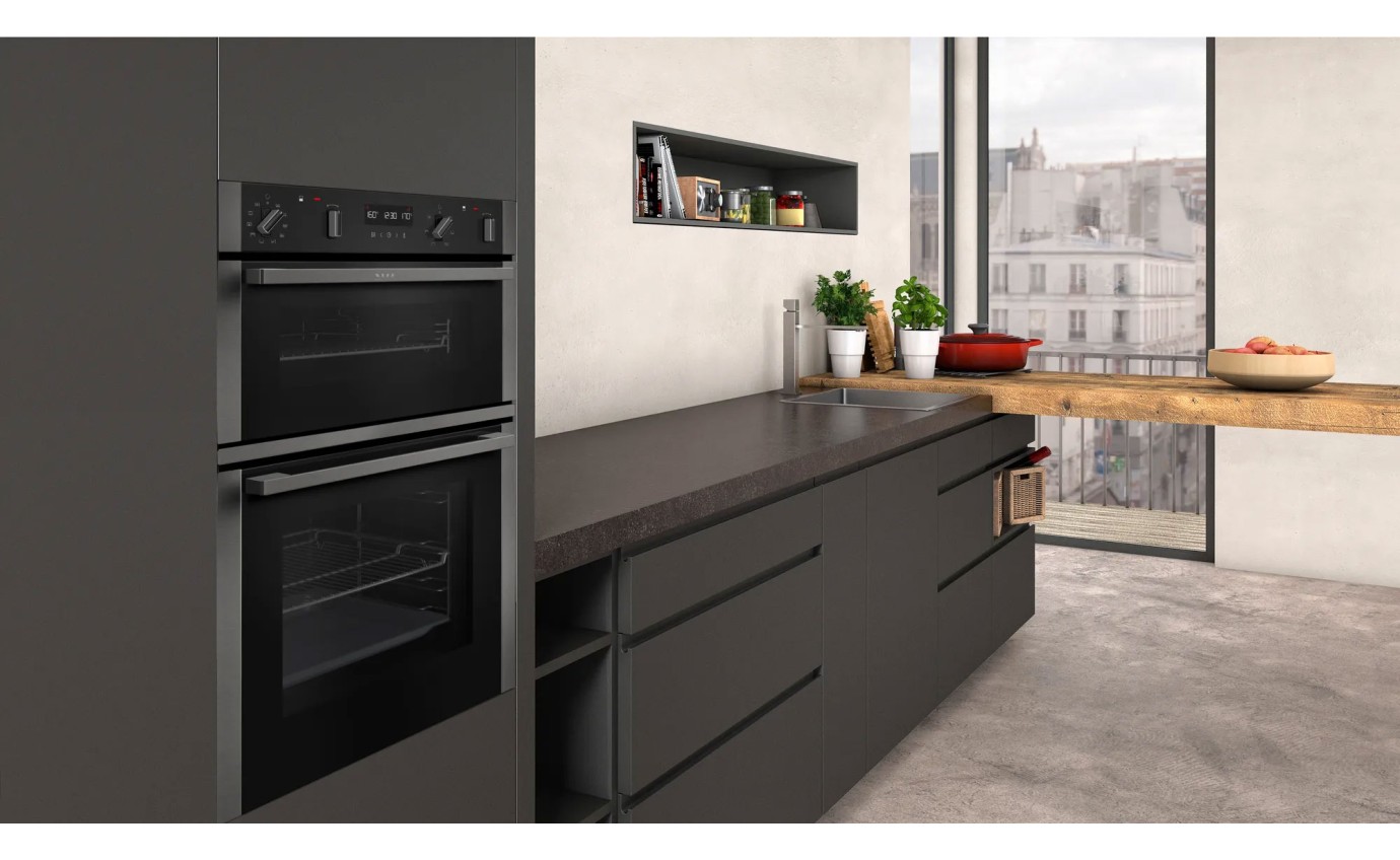 Neff Built-In Pyrolytic Double Oven (Graphite Grey) U2ACH7CG0A