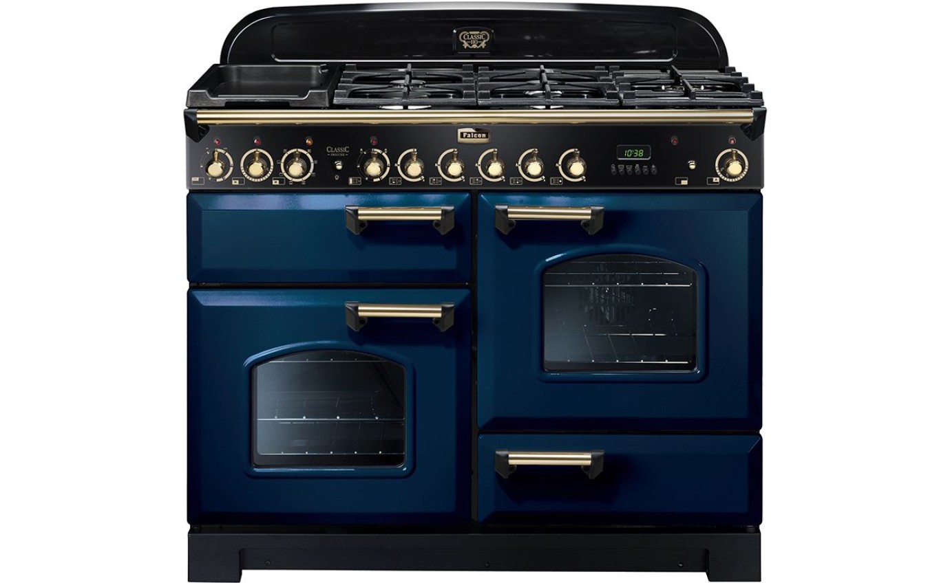 Falcon Classic Deluxe 110cm Dual Fuel Upright Cooker CDL110DFRBBR