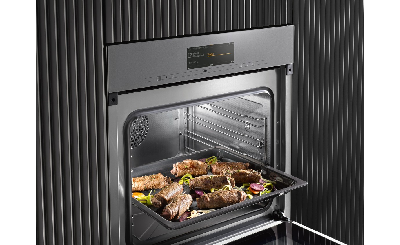 Miele 45cm PureLine Combi Steam Oven with HydroClean - Clean Steel DGC7840HCCS