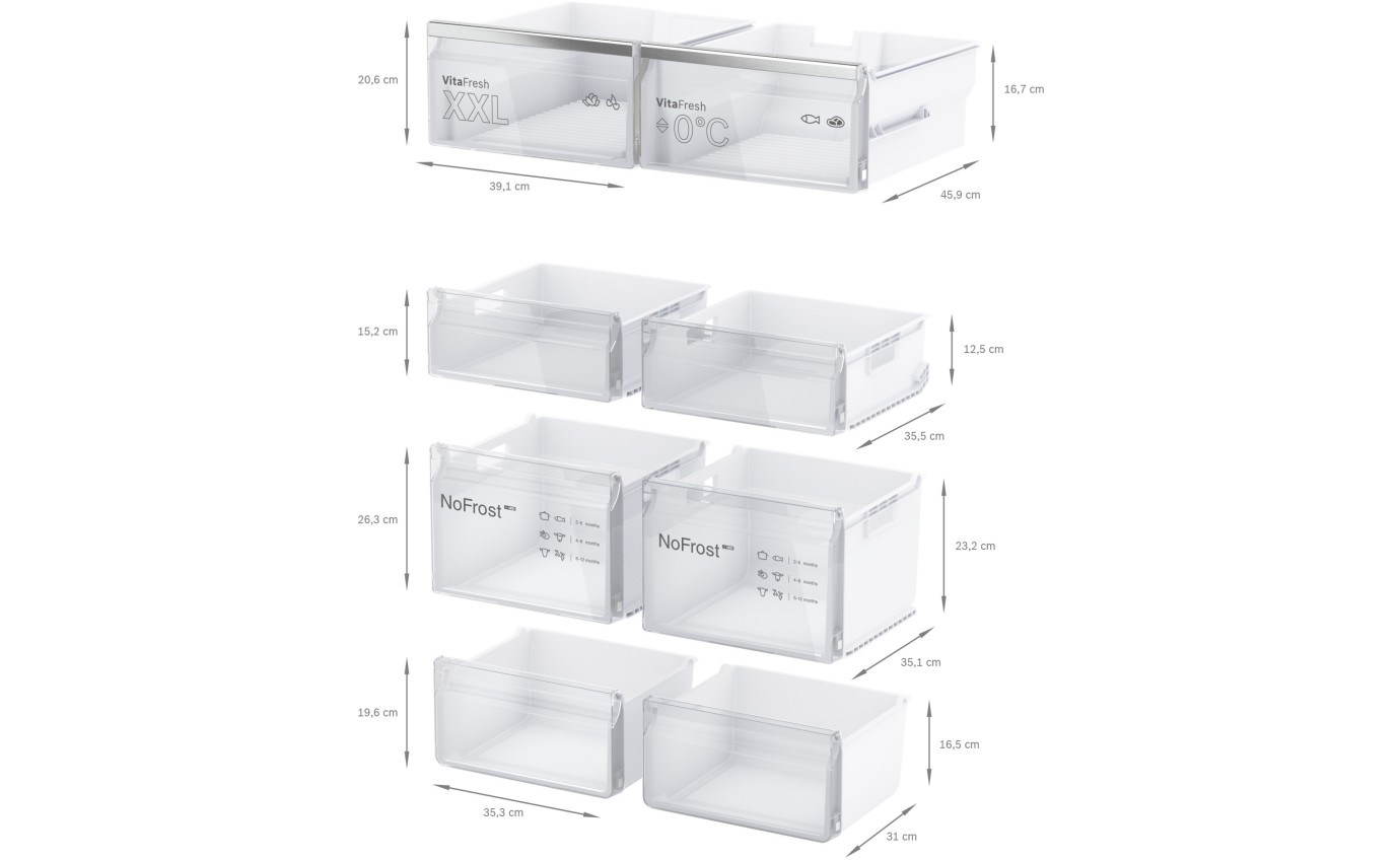 Bosch 605L Series 6 French Door Fridge (Stainless Steel) KFN96APEAA