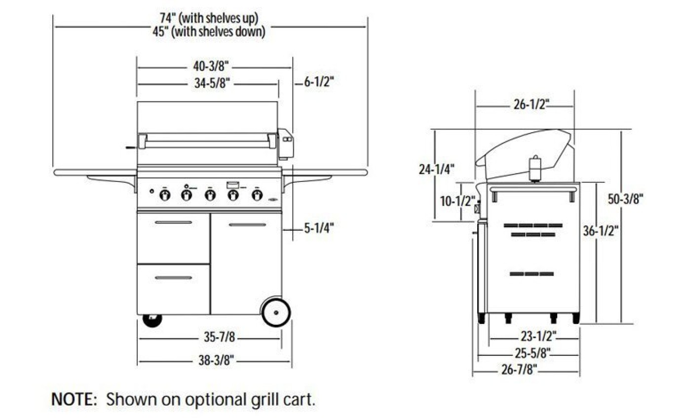 DCS Professional Grill Built-In BBQ BGB36BQARN