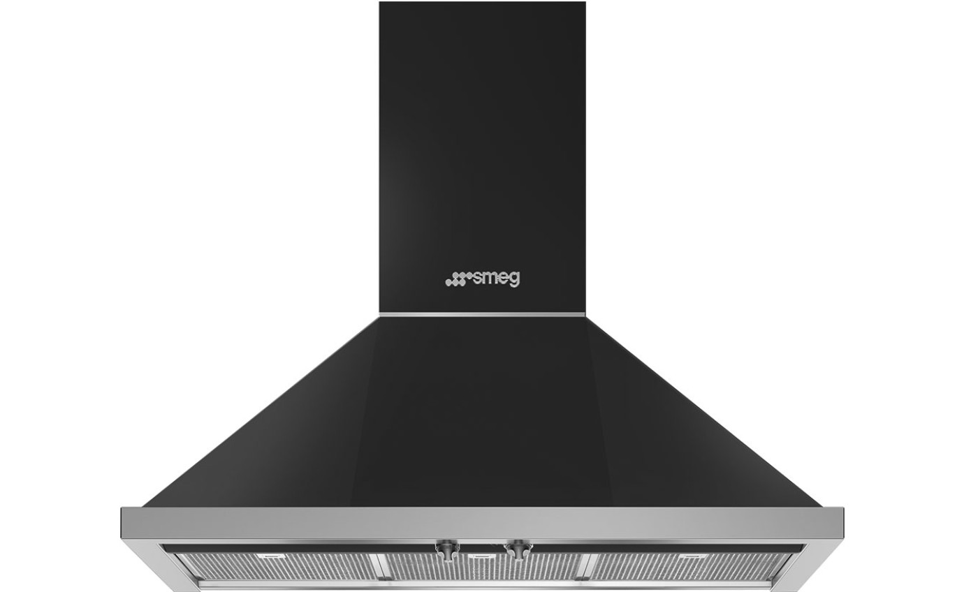 Smeg 90cm Portofino Wallmount Rangehood (Anthracite) KPFA9AN