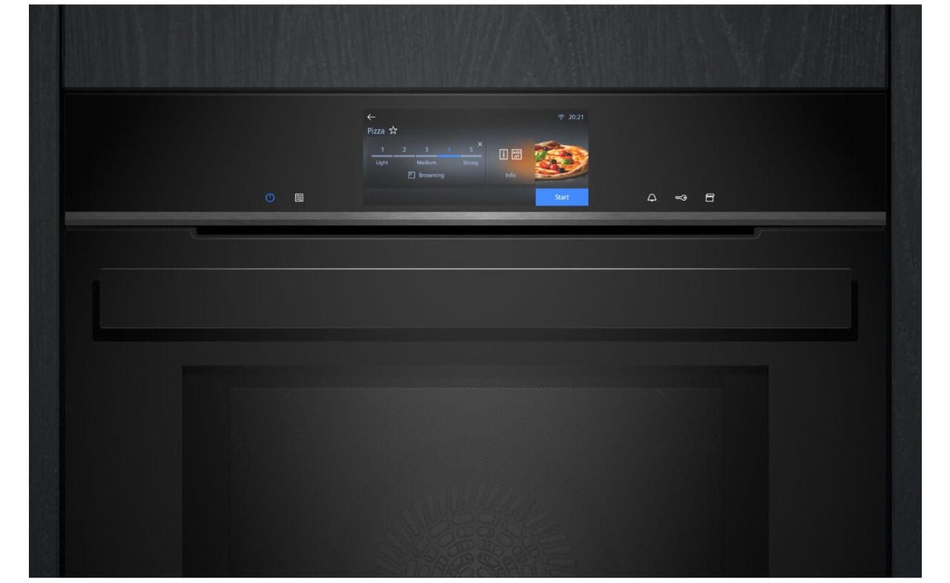 Siemens iQ700 StudioLine 60cm Pyrolytic Oven with PulseSteam & Microwave Function HN978GQB1B