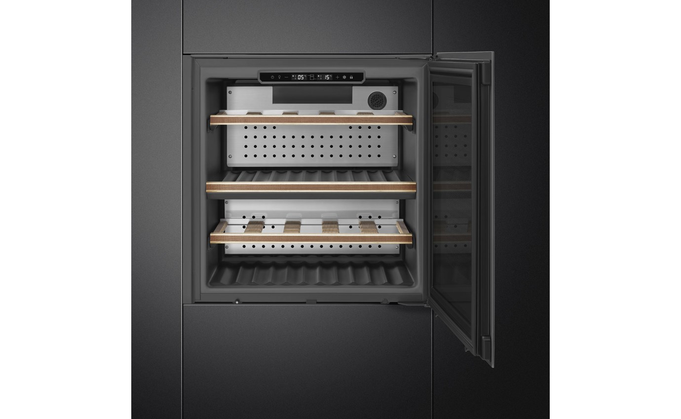 Smeg 60cm Linea Built-in Wine Cooler (Midnight Black) CVI129B3