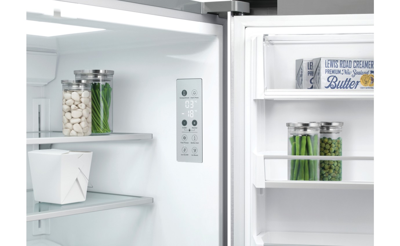 Fisher & Paykel 538L Series 7 Quad Door Refrigerator Freezer, Ice & Water RF605QDUVX2
