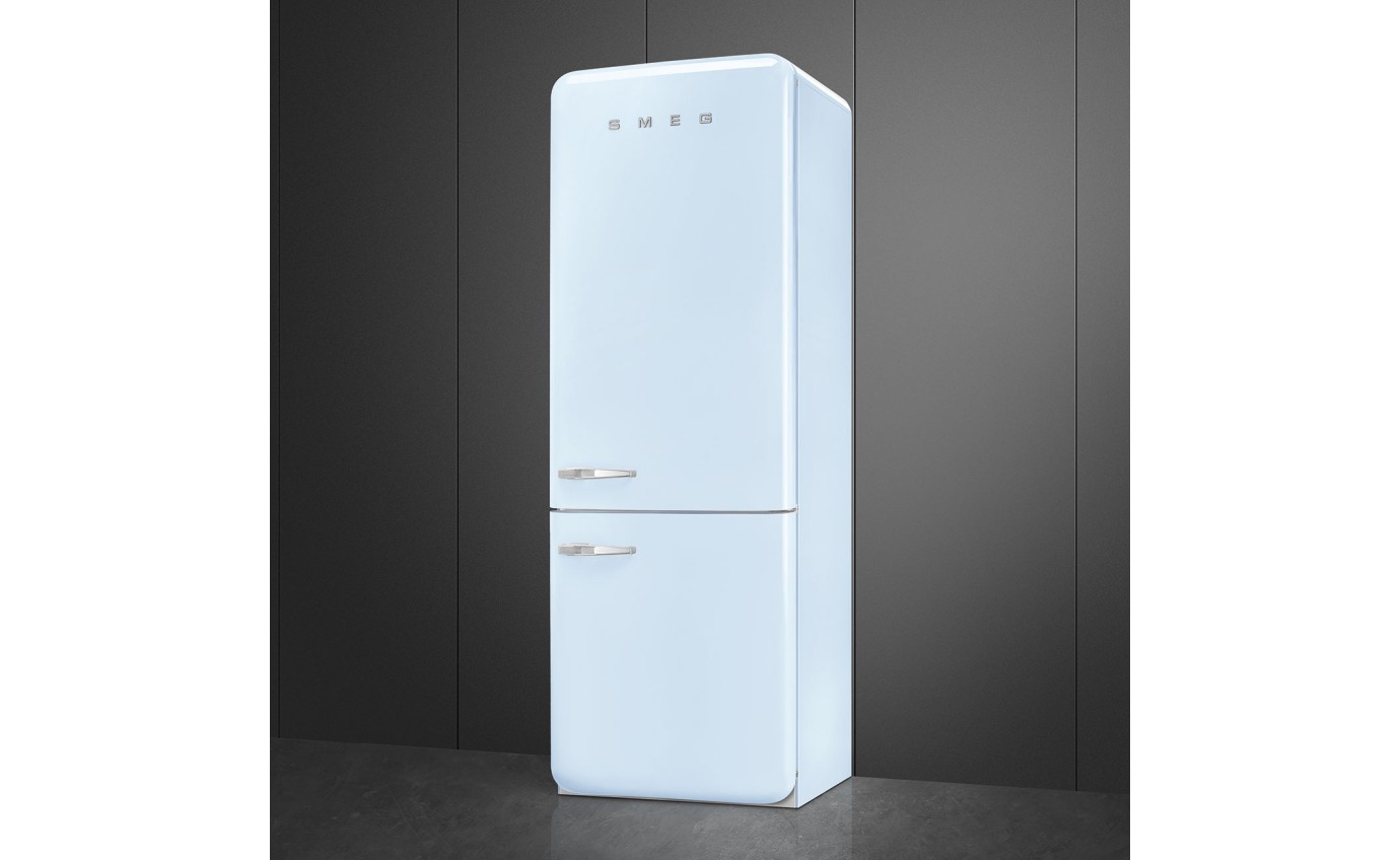 Smeg 481L 50s Style Retro Bottom Mount Fridge (Pastel Blue) FAB38RPB5AU