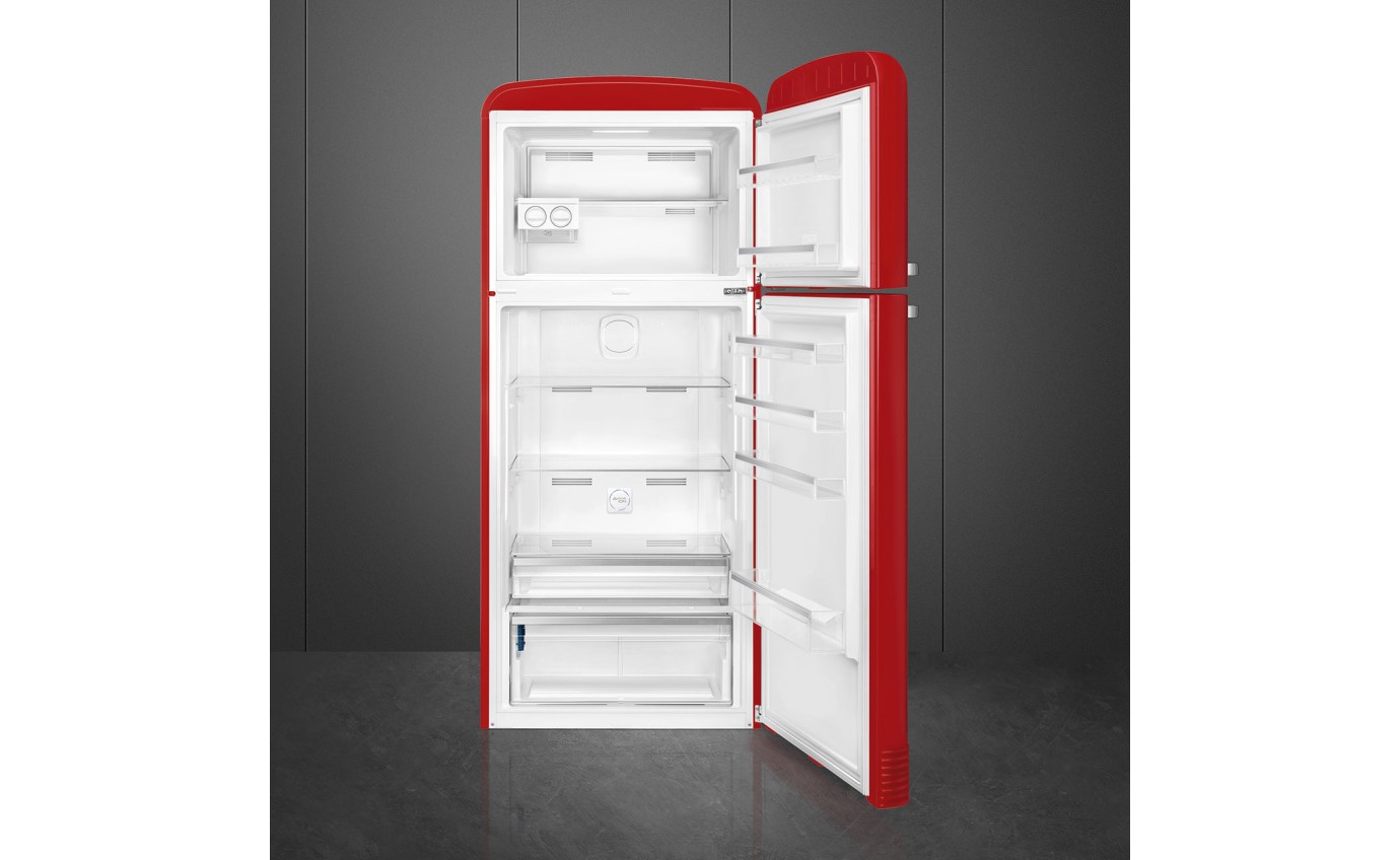 Smeg 524L 50s Style Retro Top Mount Fridge (Red) FAB50RRD5AU