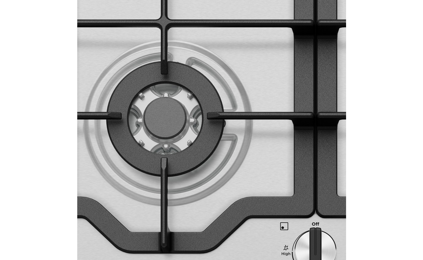 Westinghouse 60cm 4 Burner Gas Cooktop WHG644SC