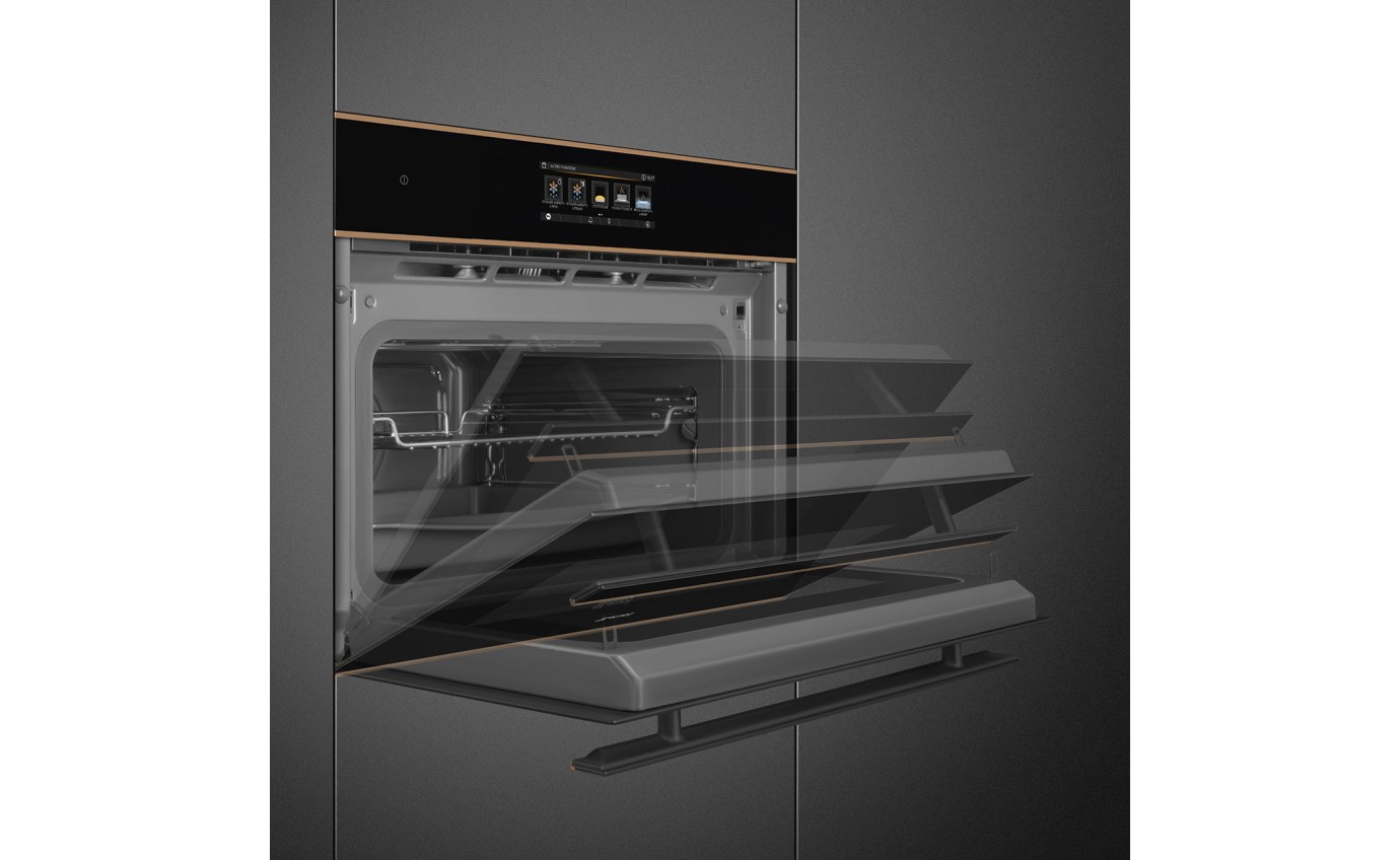 Smeg 45cm Dolce Stil Novo Combi Steam Oven SOA4606APNR