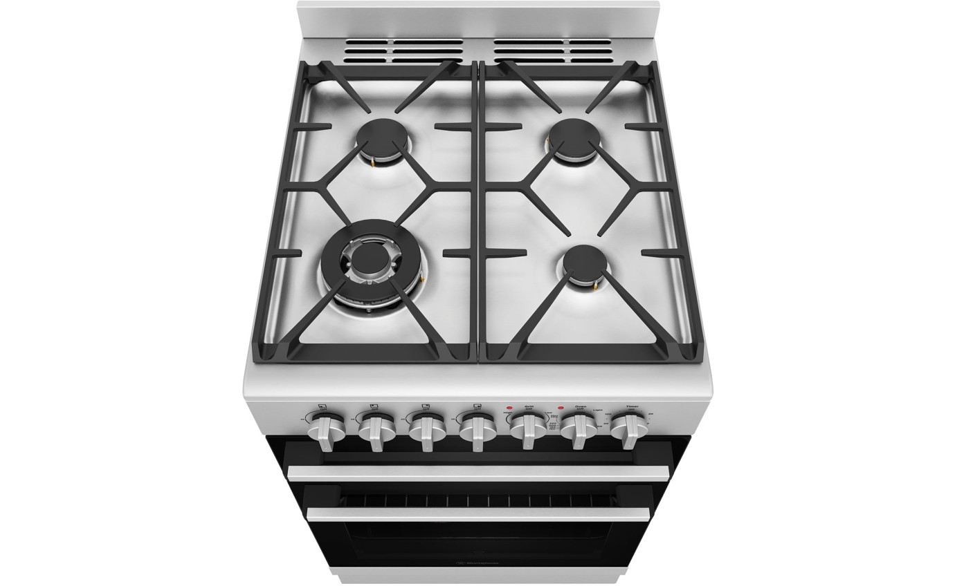 Westinghouse 54cm Dual Fuel Freestanding Cooker WFE512SC
