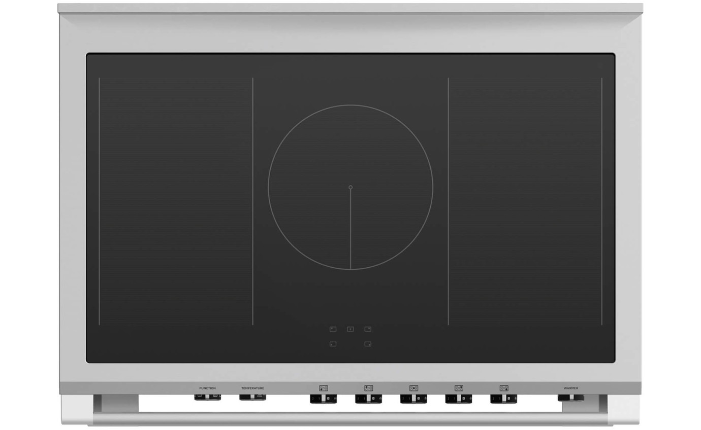 Fisher & Paykel 90cm Series 9 Classic 5 Zone Induction Pyrolytic Cooker, 2 SmartZones OR90SCI6X1