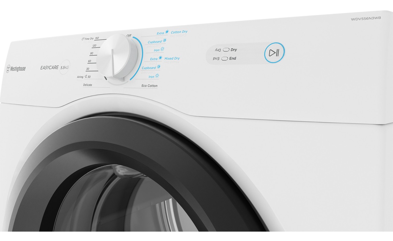 Westinghouse 5.5kg Vented Dryer WDV556N3WB