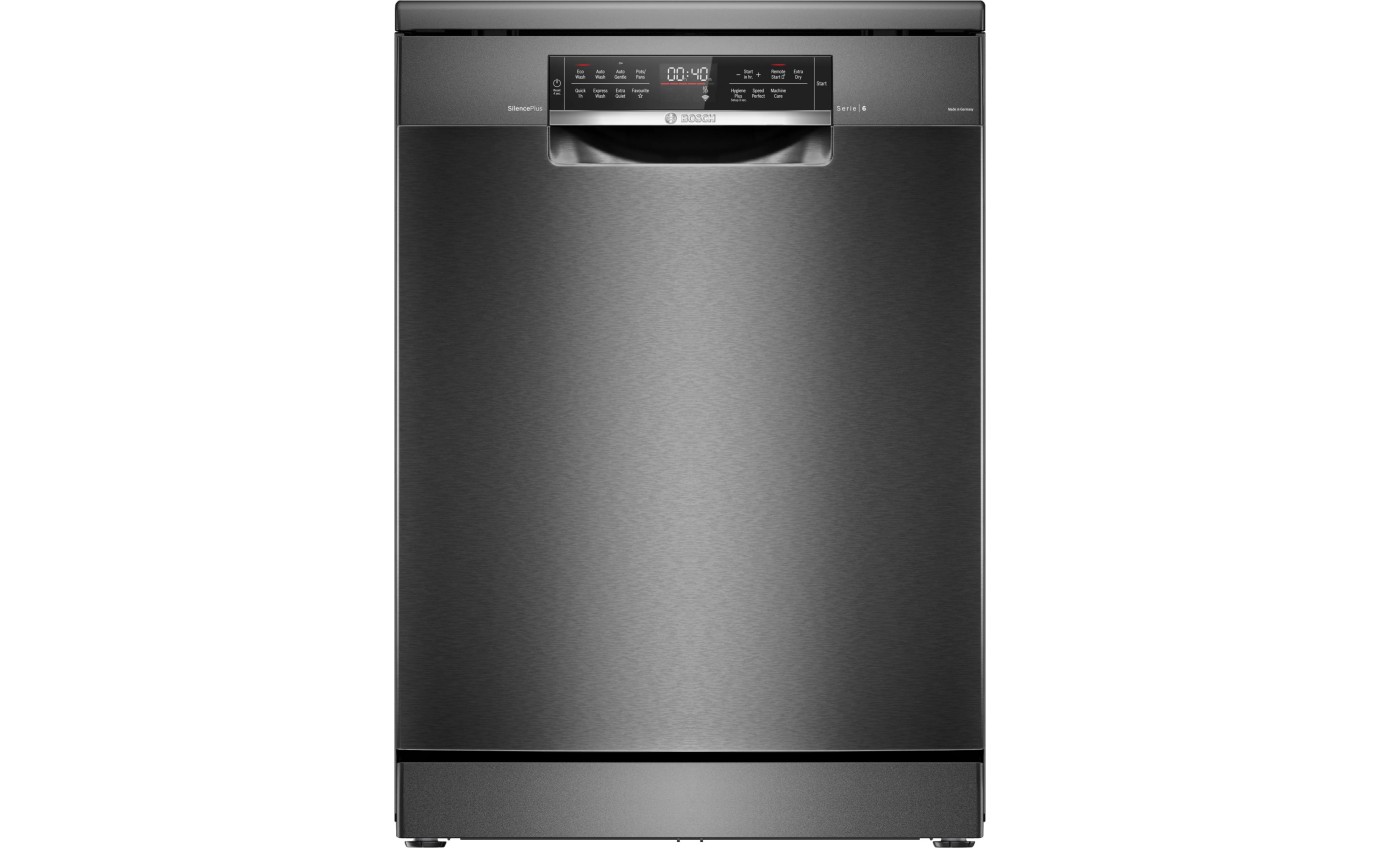 Bosch 60cm Series 6 Freestanding Dishwasher (Black Inox) SMS6HCB01A