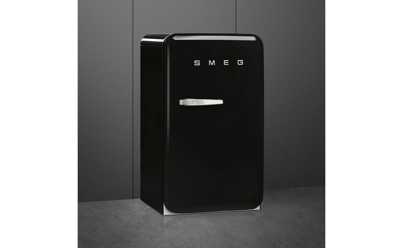 Smeg 135L 50s Style Retro Bar Fridge (Black) FAB10HRBL5AU