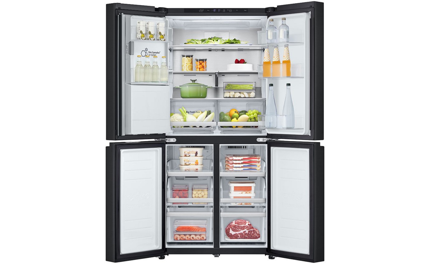 LG 506L Slim French Door Fridge (Matte Black) GFL500MBL