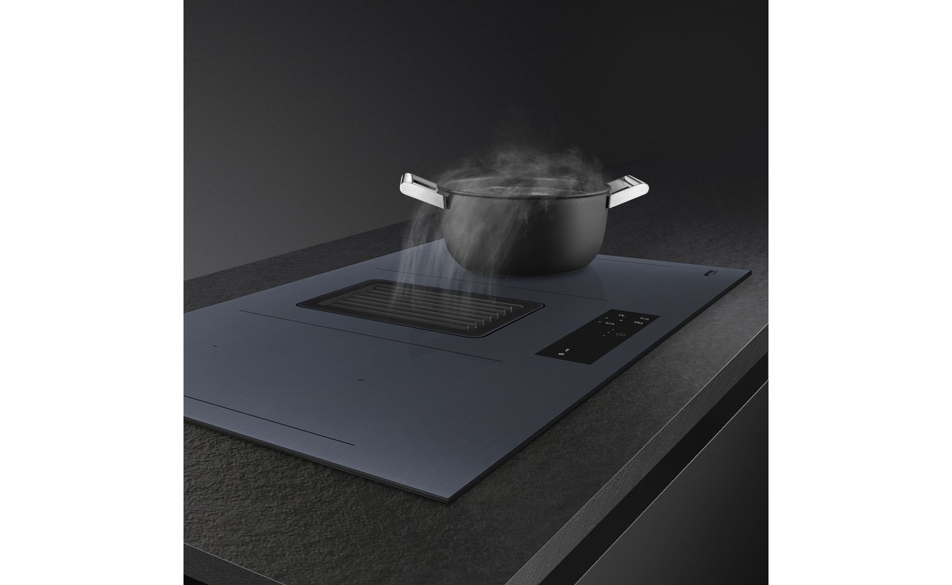 Smeg induction hob with extractor outlet