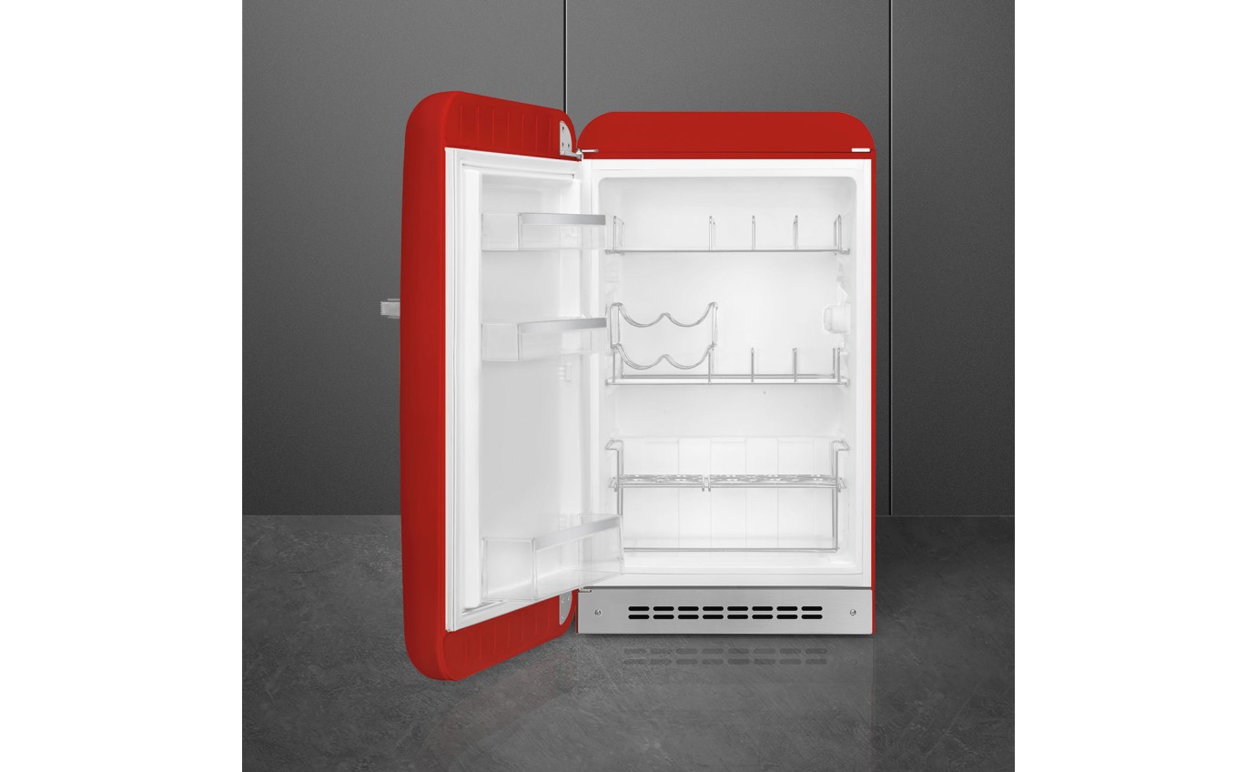 Smeg 135L 50s Style Retro Bar Fridge (Red) FAB10HLRD5AU