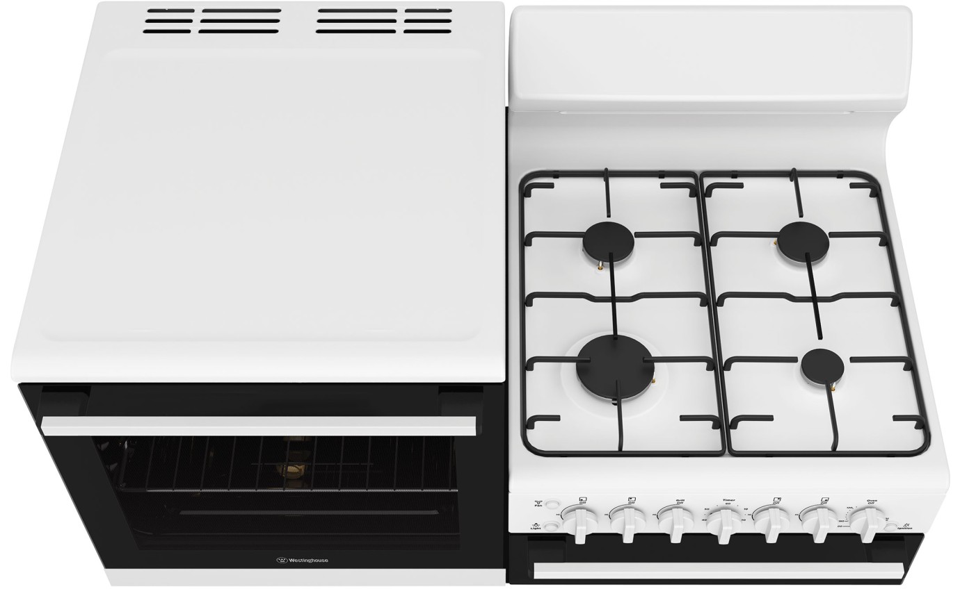 Westinghouse Gas Elevated Freestanding Cooker WDG112WCNGL