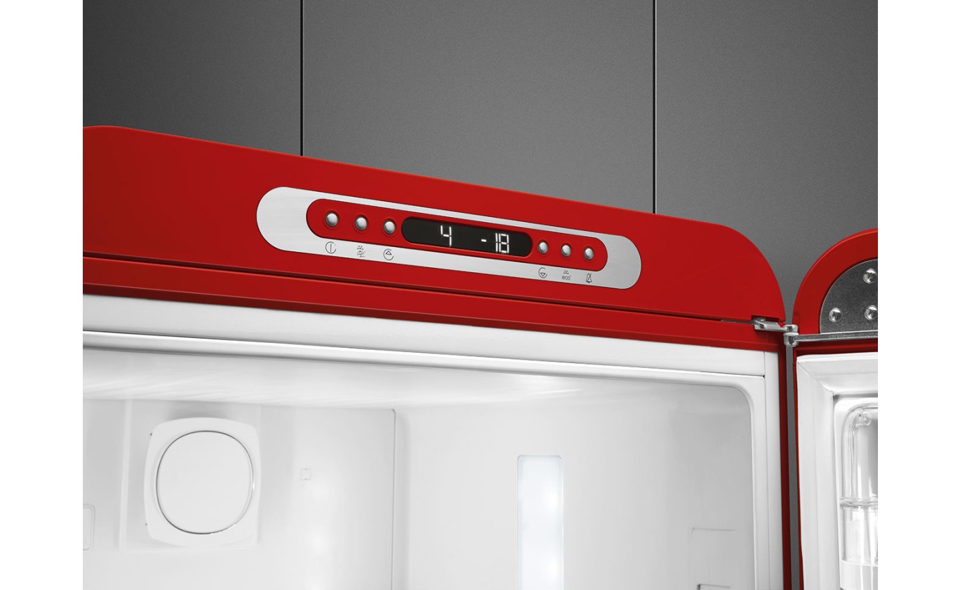 Smeg 331L 50s Style Retro Bottom Mount Fridge (Red) FAB32RRD5AU