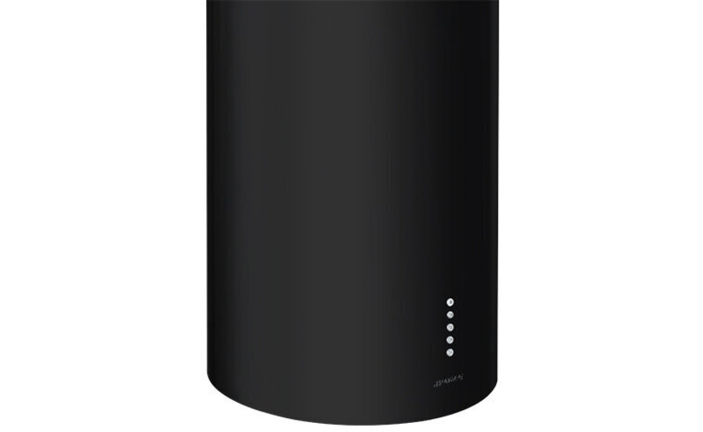 Smeg 37CM Island Cylindrical Black Enemel Rangehood SHI410N1