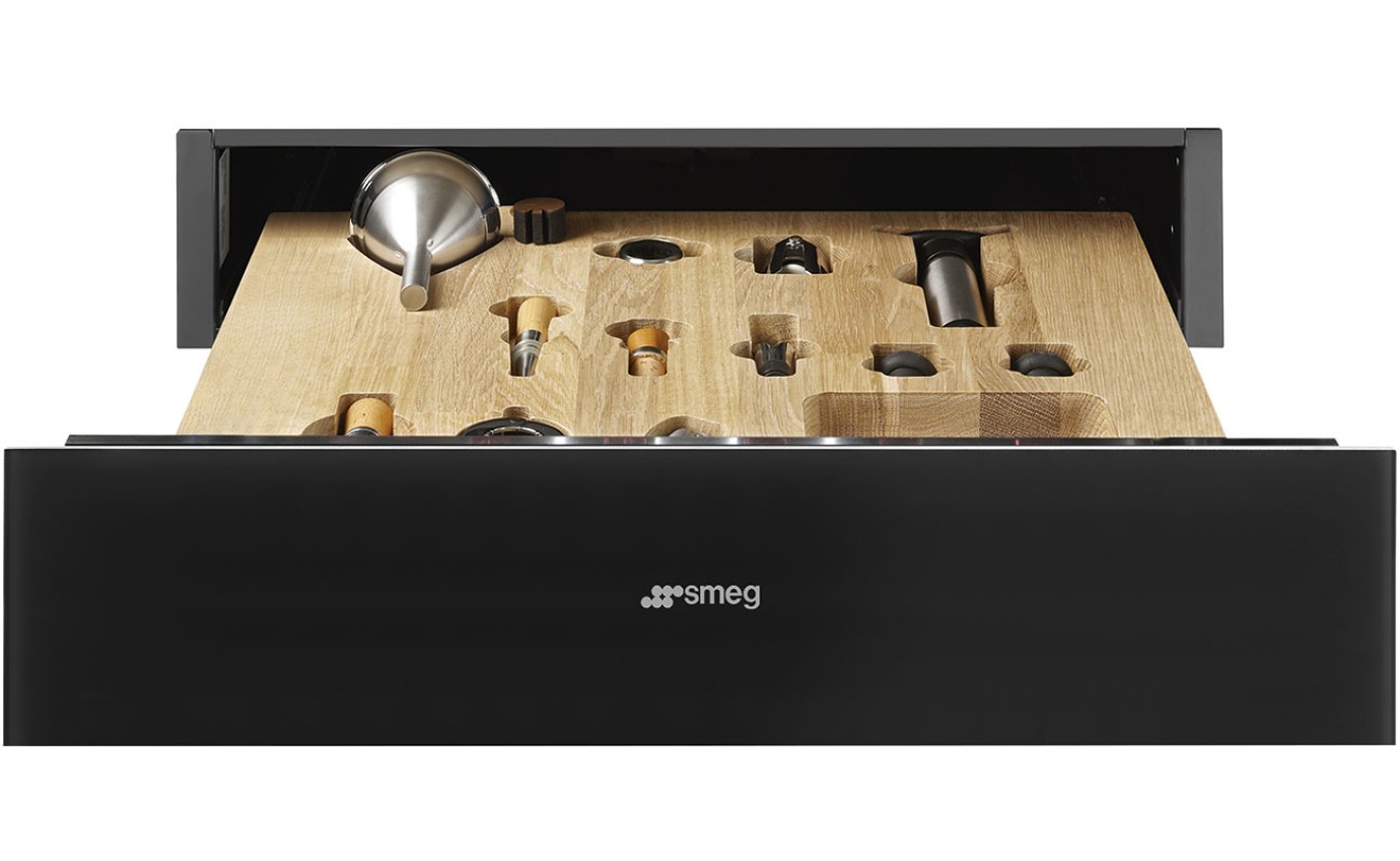 Smeg 15cm Linea Sommelier Drawer (Black) CPS115N