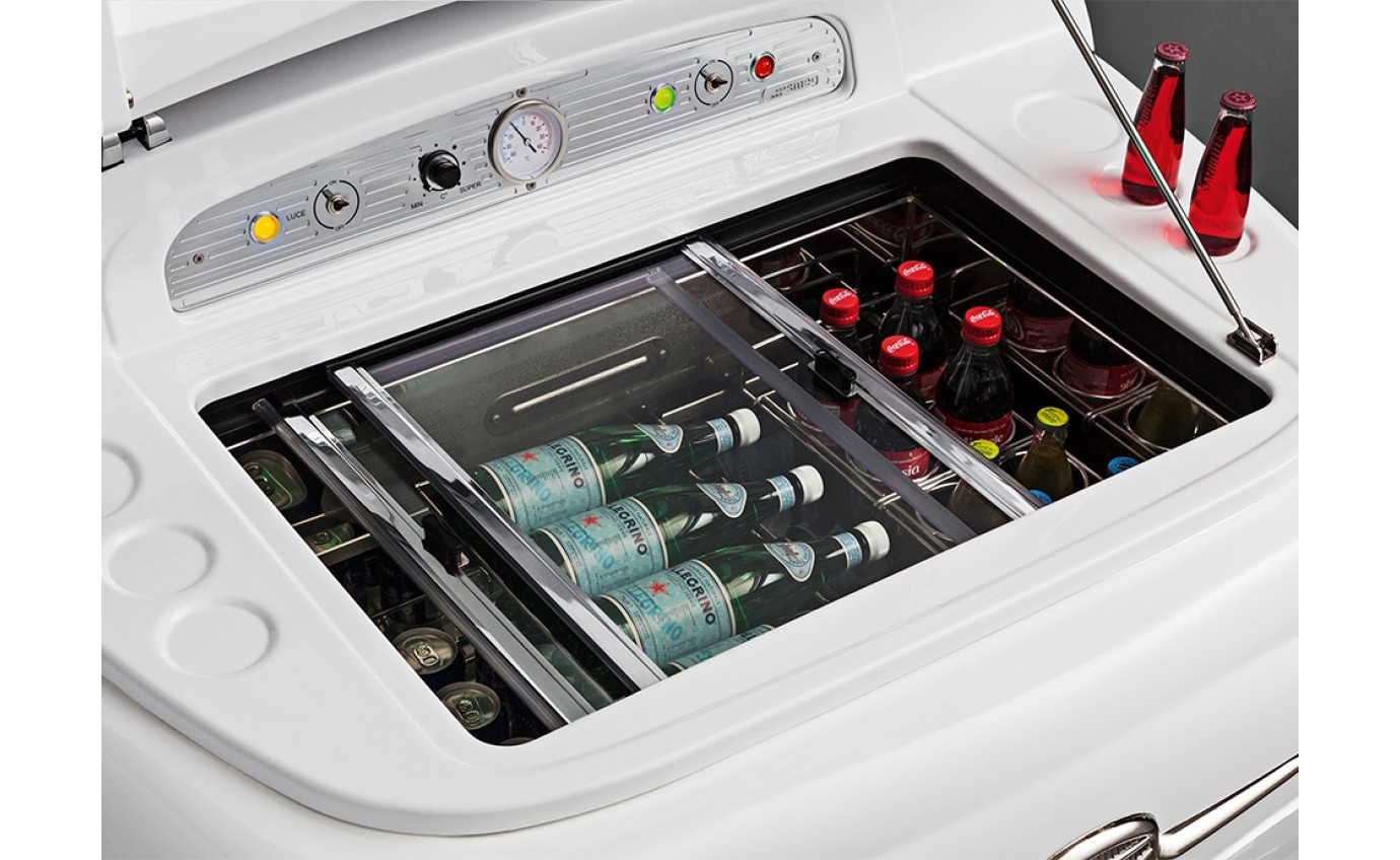 Smeg 100L Exclusive Fiat 500 Design Refrigerator (Red) SMEG500R