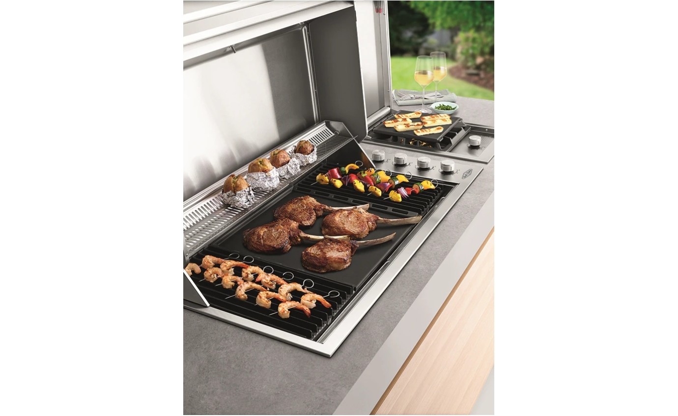 BeefEater Signature ProLine 6 Burner Built in Natural Gas BBQ with Hood BSH158SANG Hart Co