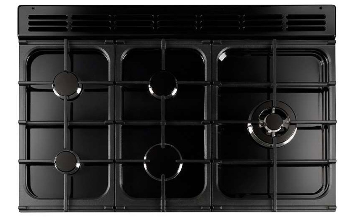 Falcon Classic Deluxe 90cm Dual Fuel Upright Cooker Mineral Green / Brass CDL90DFMGBR