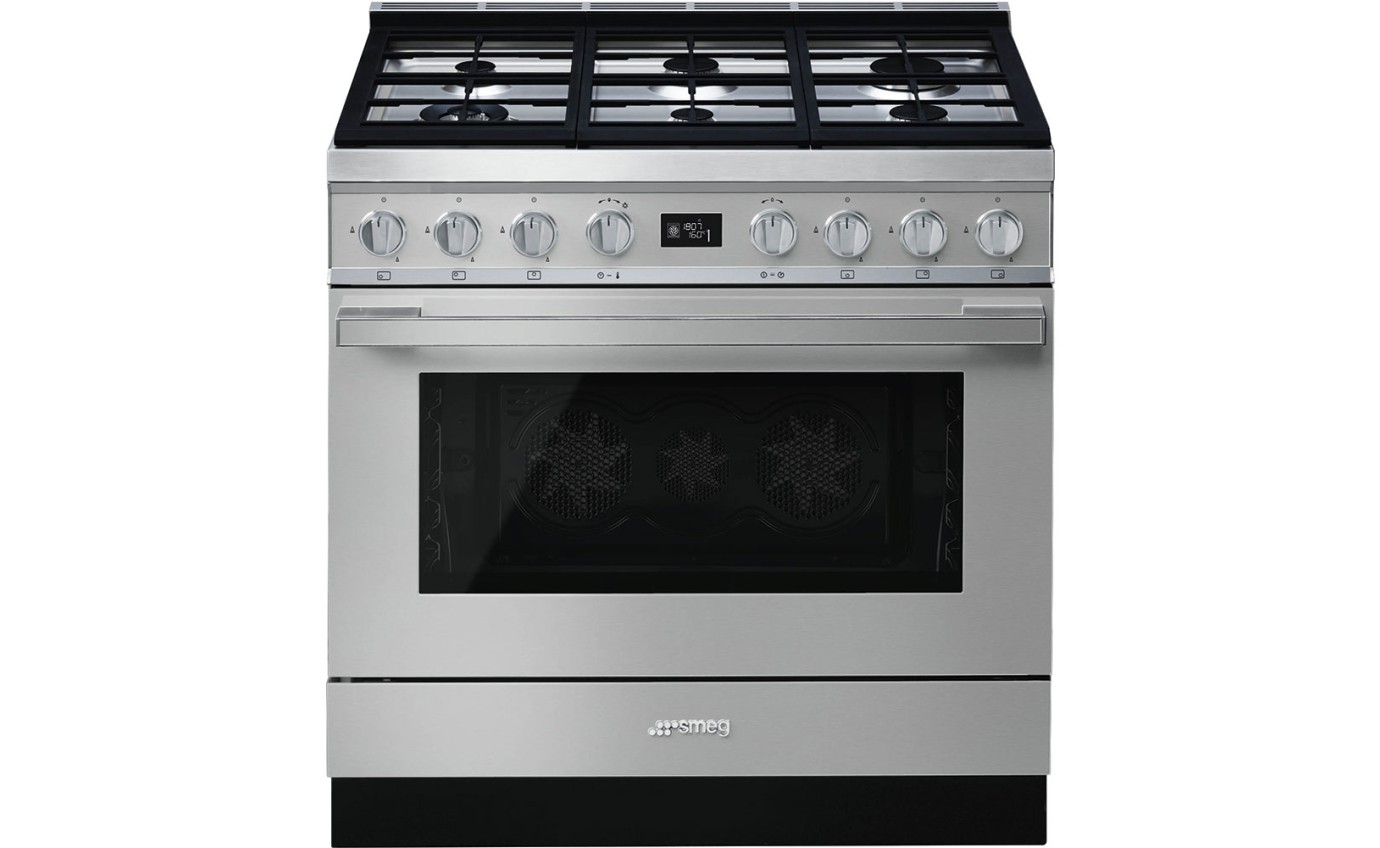 Smeg 90cm Portofino Pyrolytic Freestanding Cooker CPF9GPXA