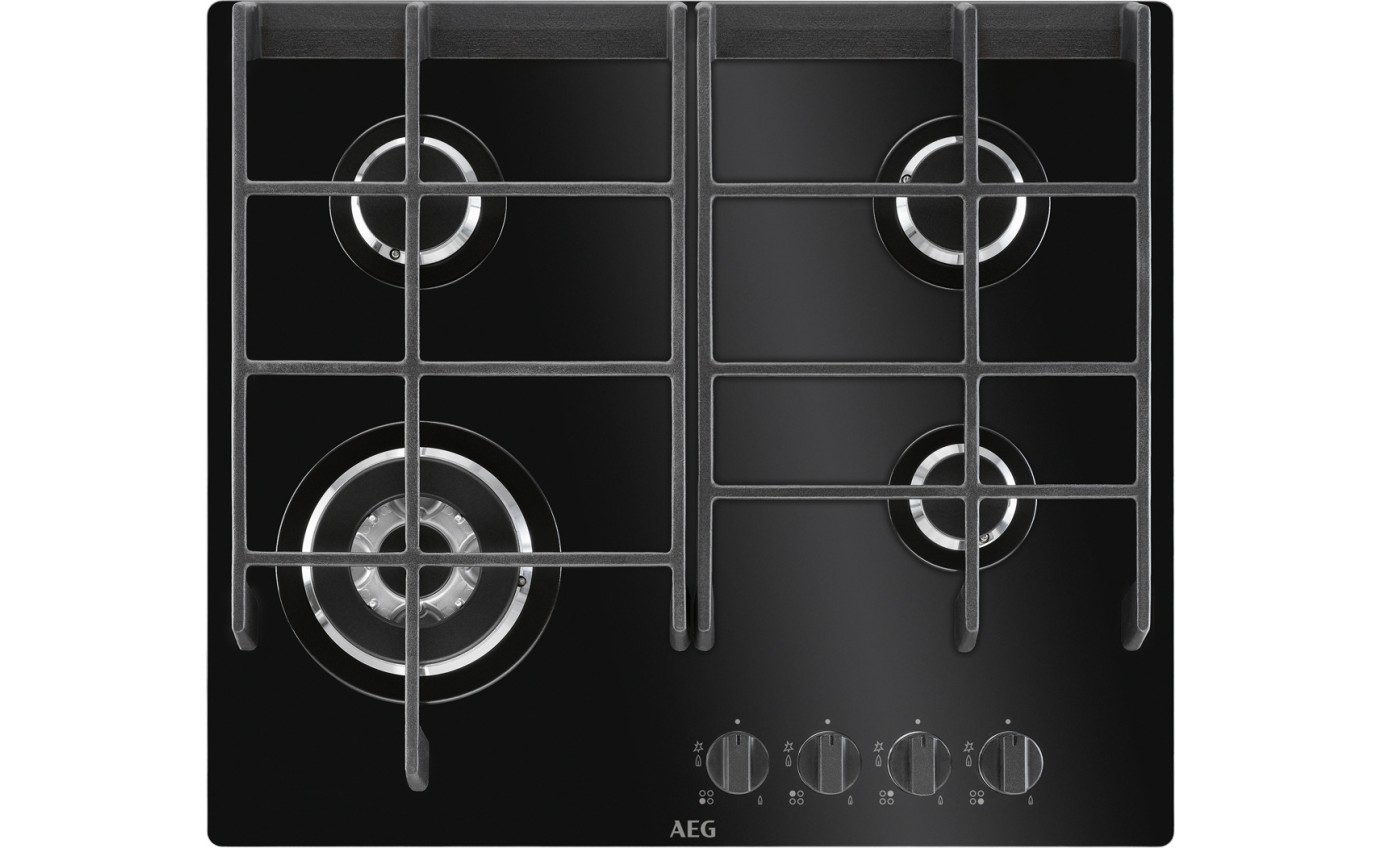 AEG 60cm 4 Burner Gas Cooktop HG674550VB