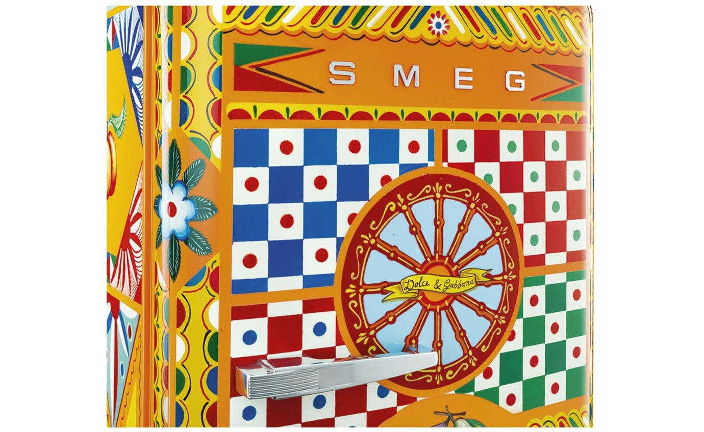 Smeg 270L Dolce & Gabbana Vertical Retro Refrigerator FAB28RDGC5AU