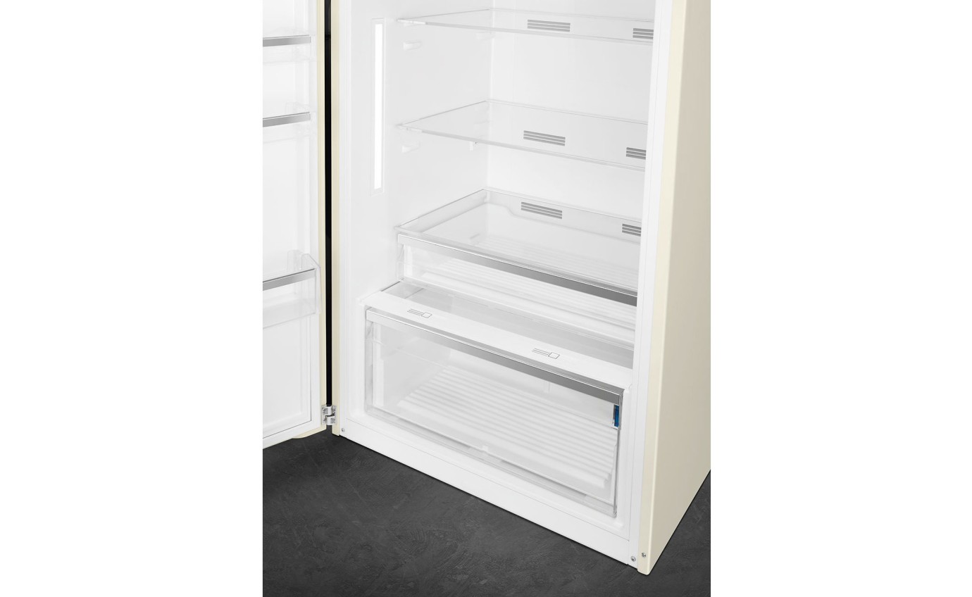 Smeg 524L 50s Style Retro Top Mount Fridge (Cream) FAB50LCR5AU