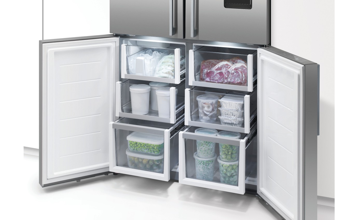 Fisher & Paykel 538L Series 7 Quad Door Refrigerator Freezer, Ice & Water RF605QDUVX2