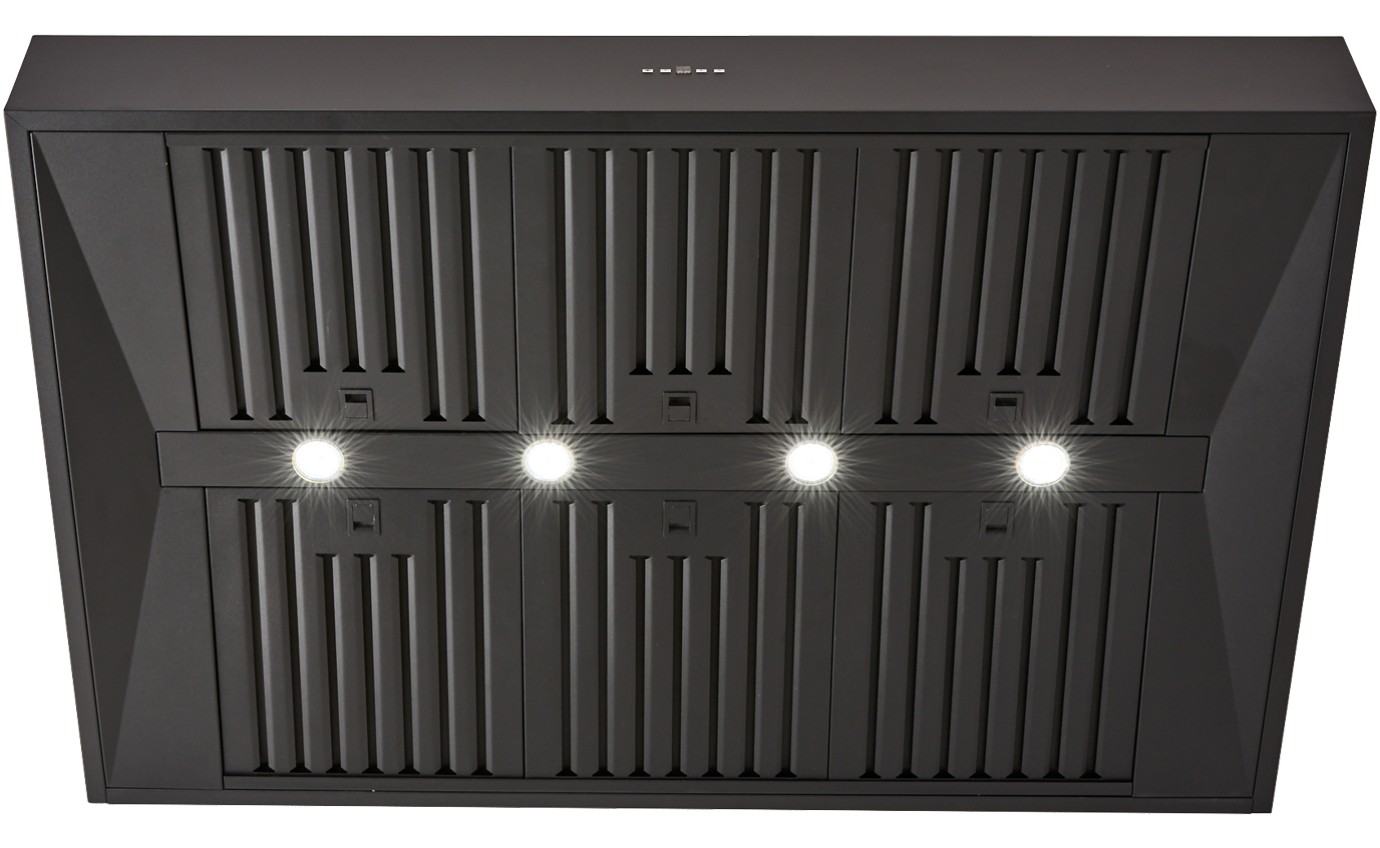 Schweigen Black BBQ Alfresco Rangehood 1200mm (Non Silent) CL7372B