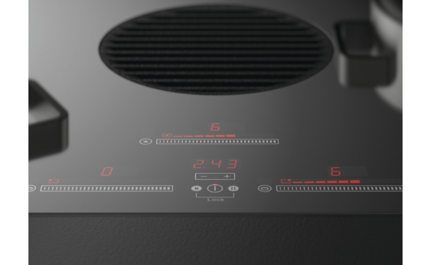 Fisher & Paykel 83cm Series 9 4 Zone Induction Cooktop with Integrated Ventilation CID834DTB4