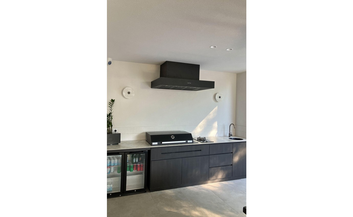 Schweigen Black BBQ Alfresco Rangehood 1200mm (Non Silent) CL7372B