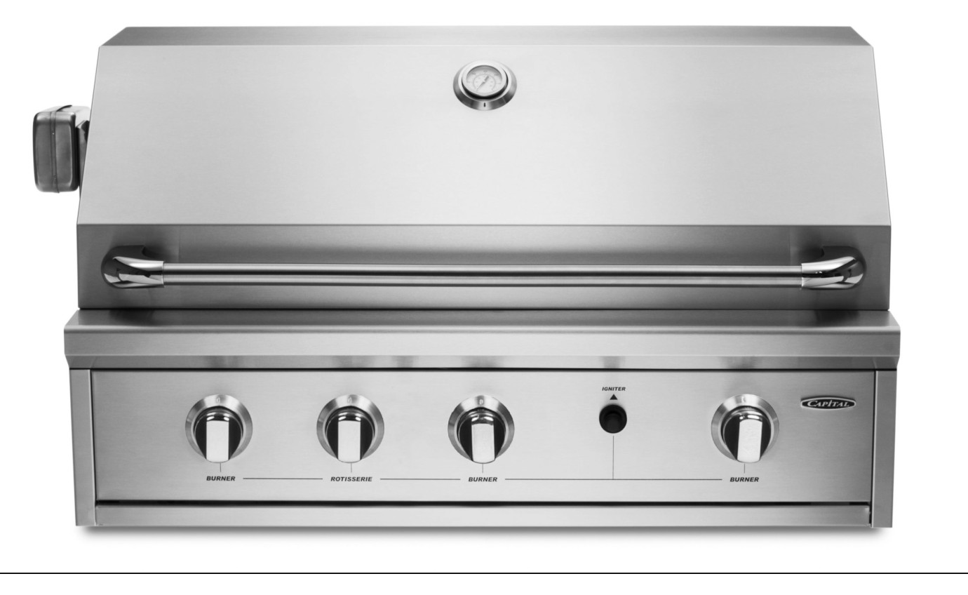 Capital 36 inch Built In Open Grill BBQ PRO36RBINL