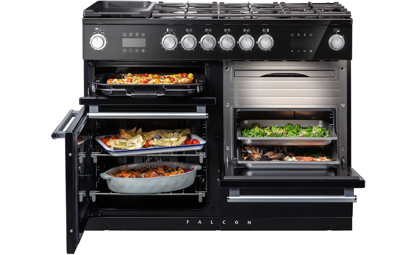 Falcon 110cm Dual Fuel Range Cooker NEX110SODFBLCH
