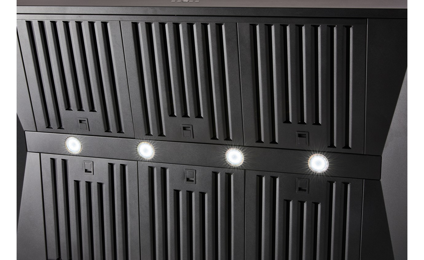 Schweigen Black BBQ Alfresco Rangehood 1200mm (Non Silent) CL7372B
