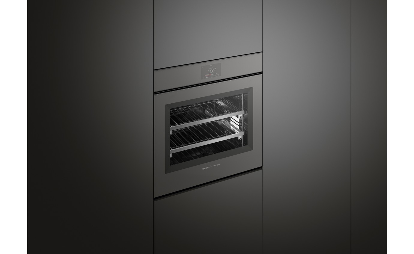 Fisher & Paykel 60cm Series 11 Minimal Handleless Combi-Steam Oven - Grey Glass OS60SMTNG1