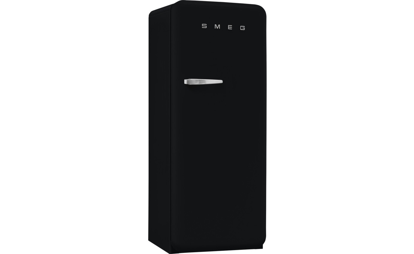 Smeg 270L 50s Style Retro Single Door Fridge (Matte Black) FAB28RDBLM5