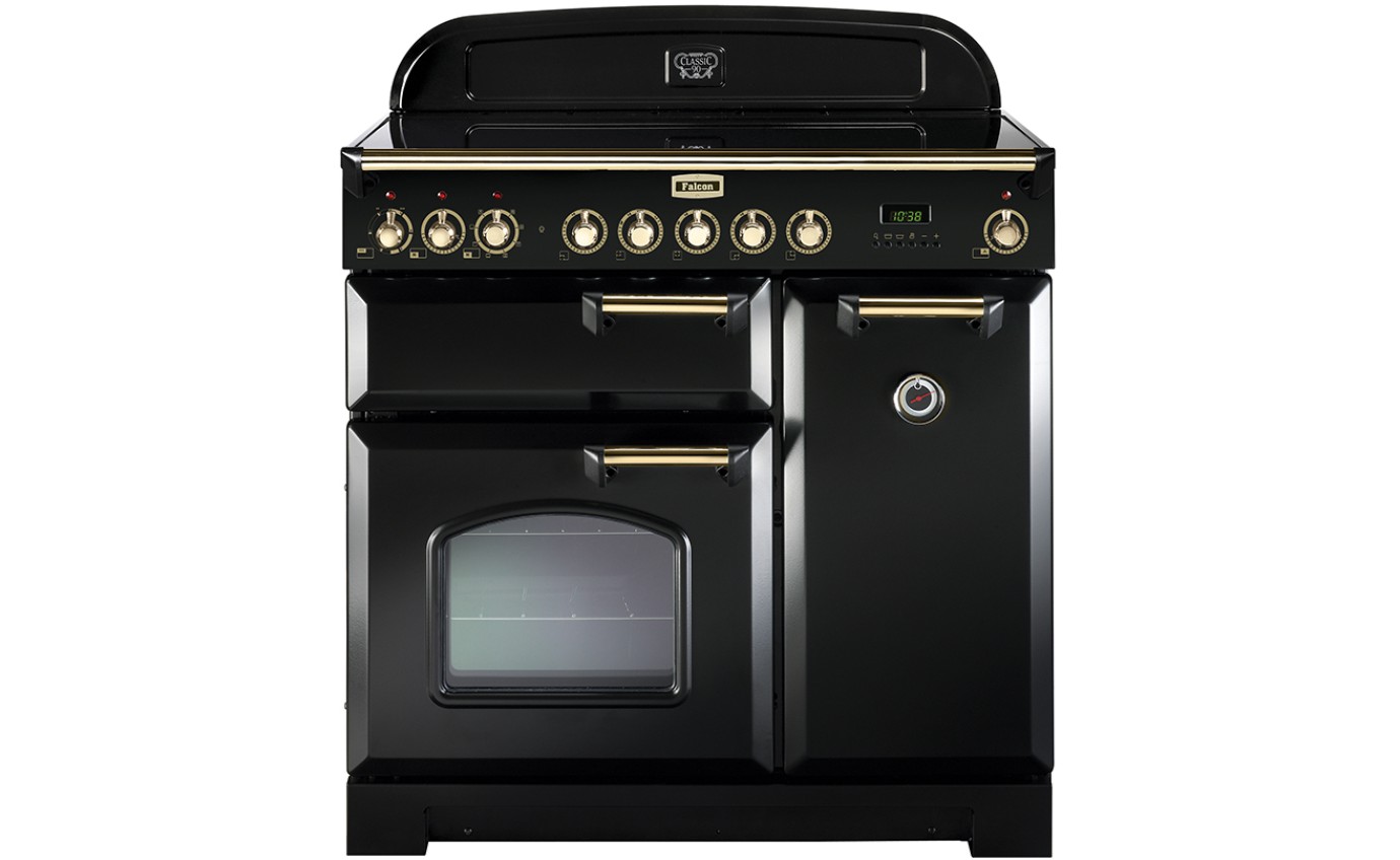 Falcon Classic Deluxe 90cm Induction Cooker Black / Brass CDL90EIBLBR