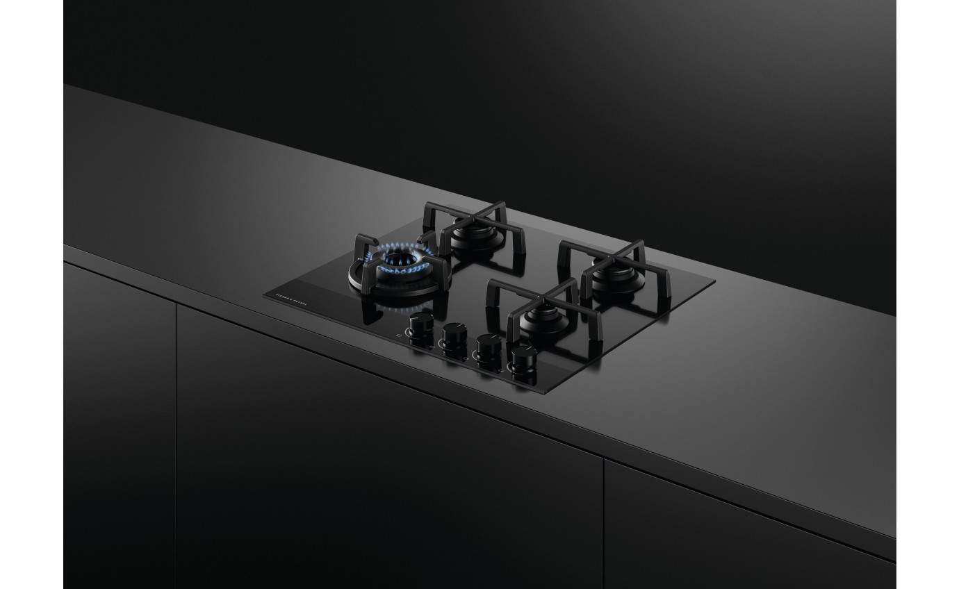 Fisher & Paykel 60cm Series 9 4 Burner Gas Cooktop, LPG CG604DLPGB4