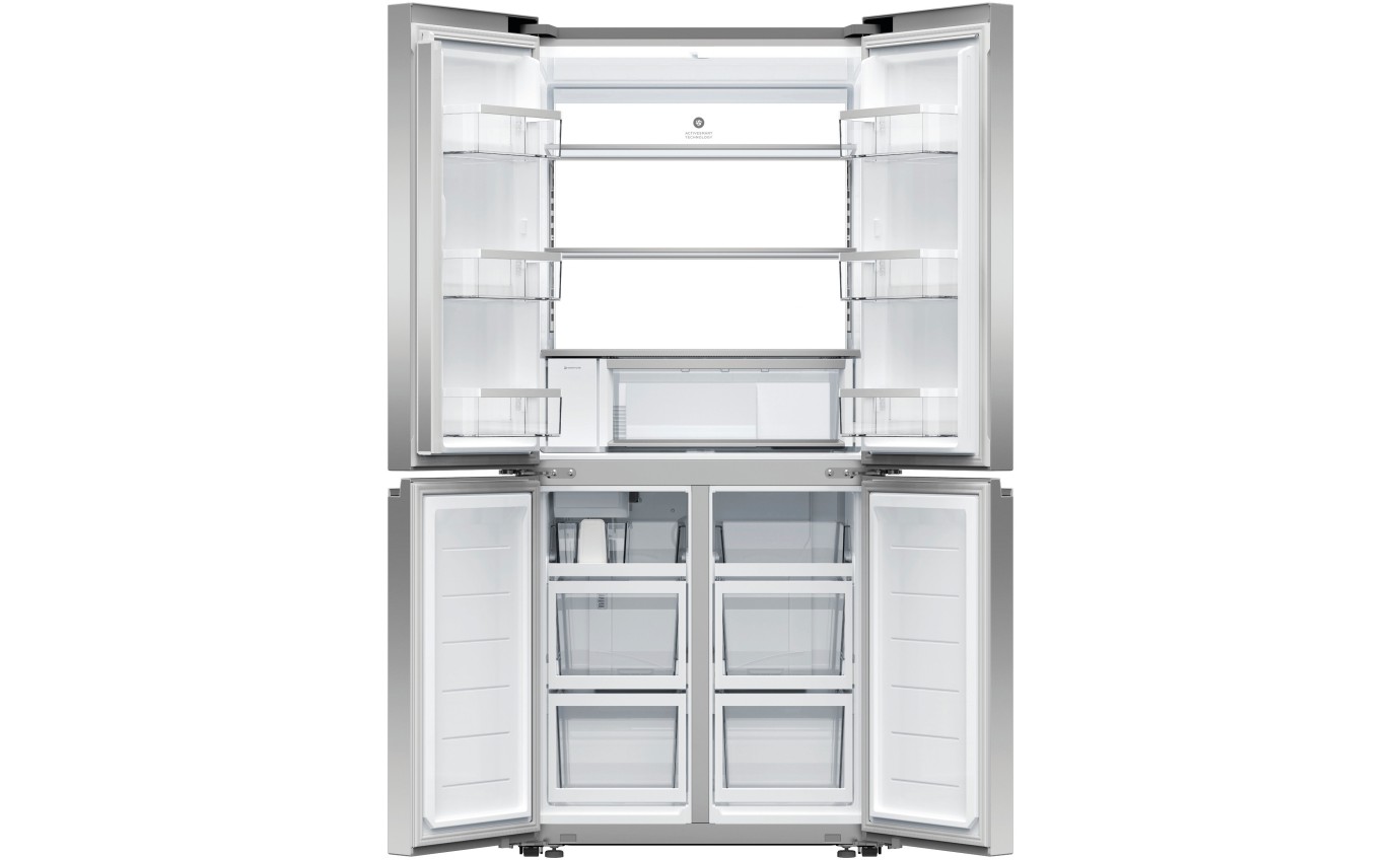 Fisher & Paykel 498L Series 7 Quad Door Refrigerator Freezer, Ice & Water RF500QNUX1