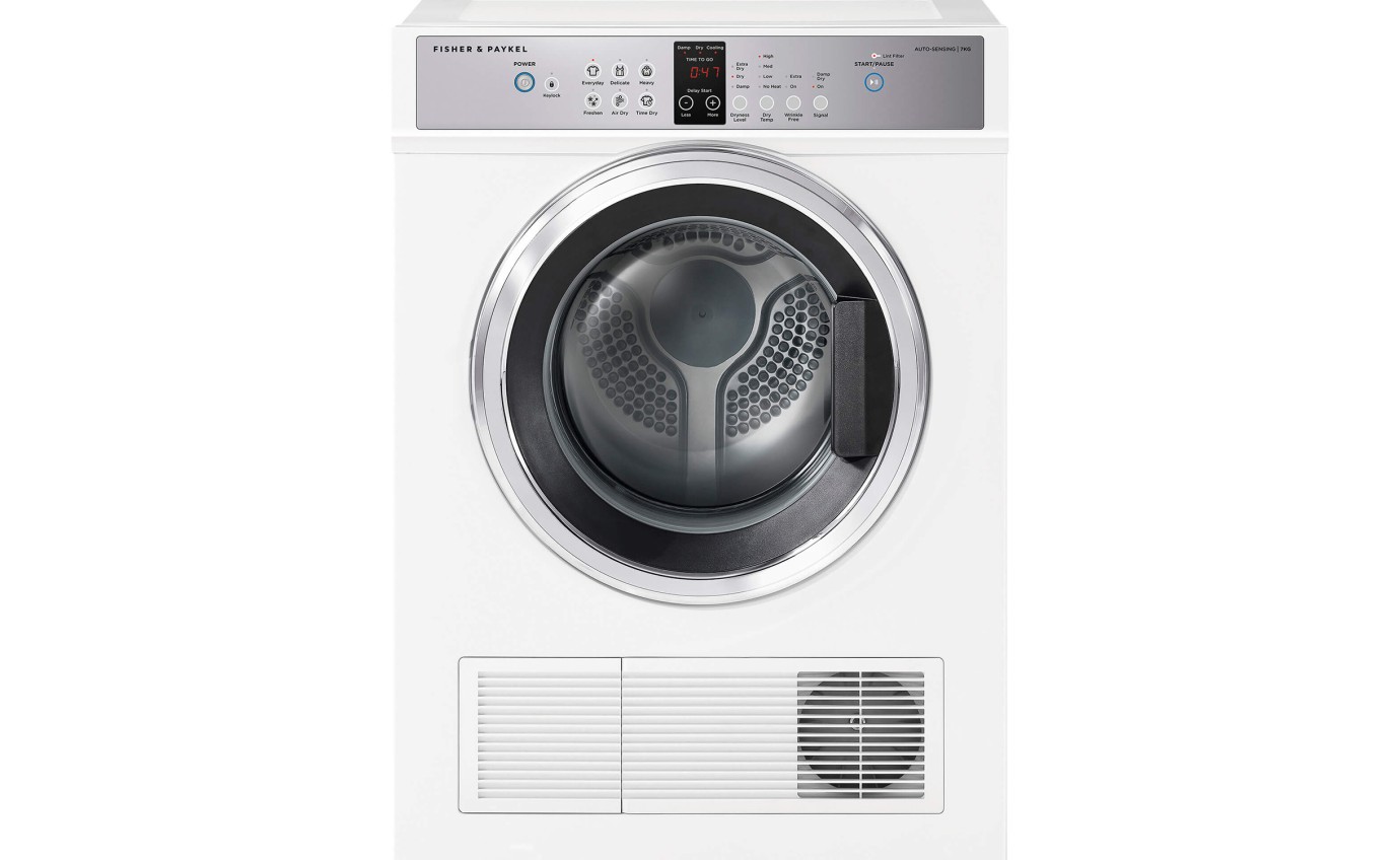 Fisher & Paykel 7kg Series 5 Vented Dryer, Auto Sensing, Full Reverse Tumbling DE7060G2