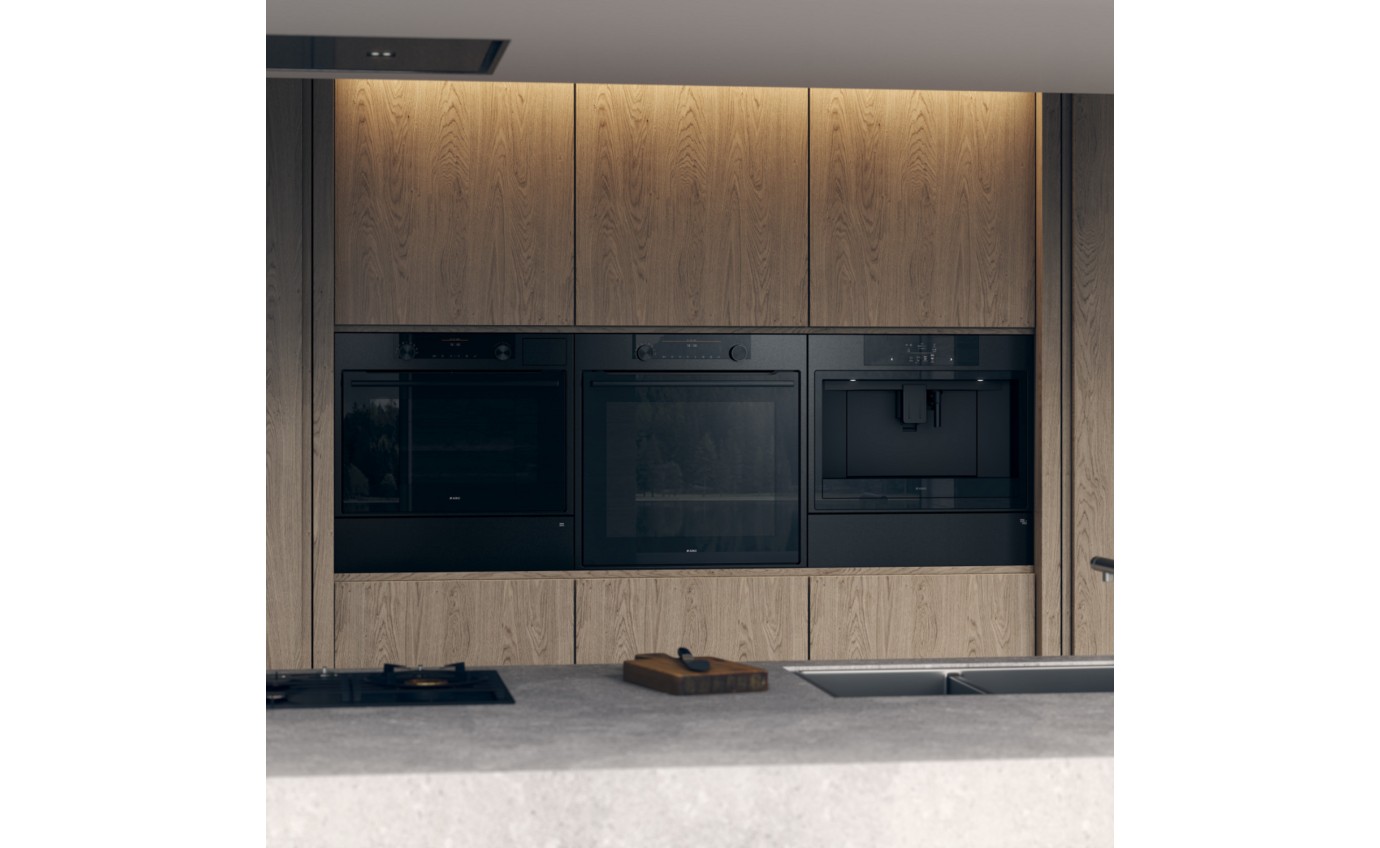 Asko 60cm Pyrolitic Self Clean™ Oven (Black Steel) OP8687B