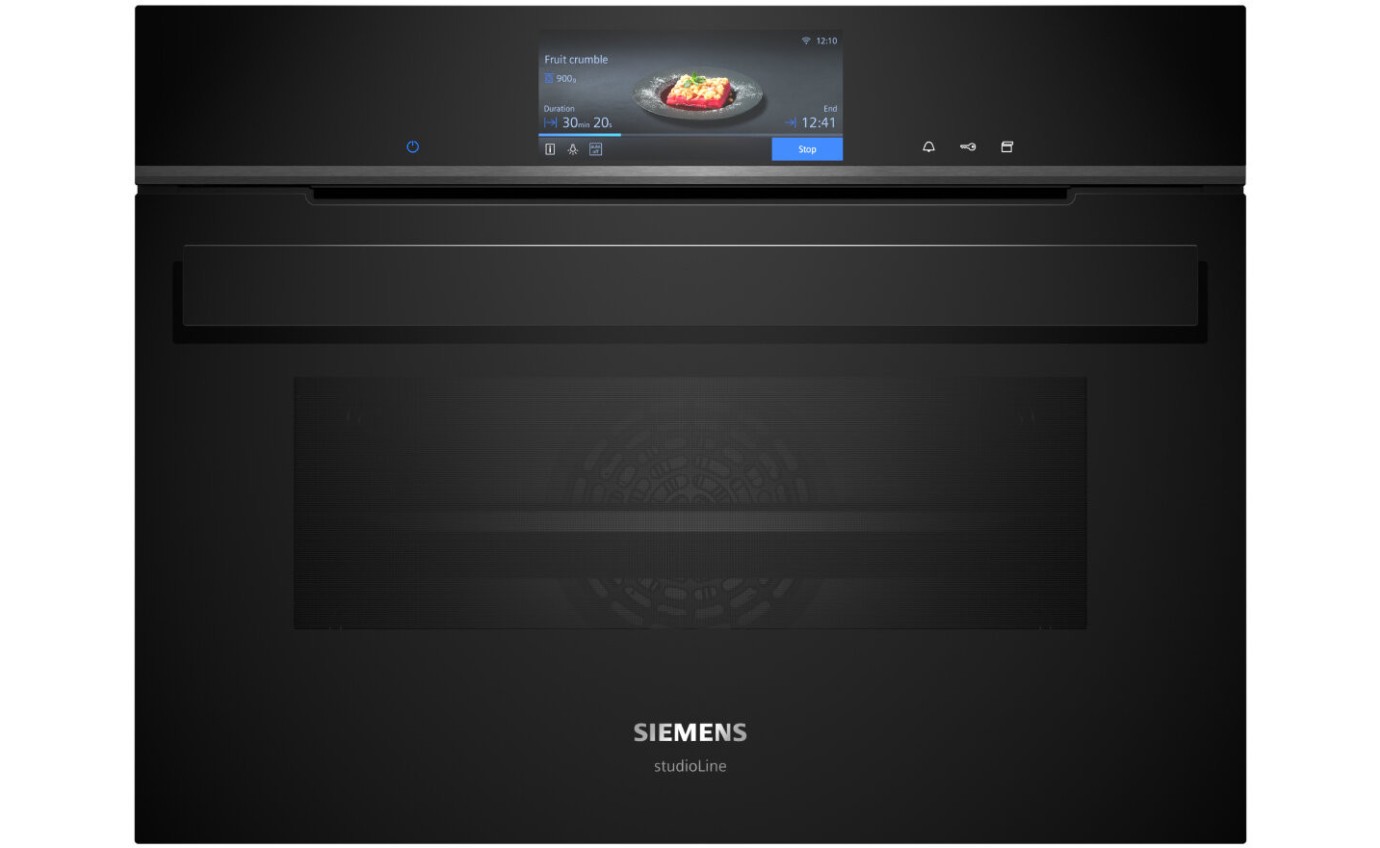 Siemens iQ700 StudioLine Built-In 45cm Compact Oven with Full & PulseSteam CS958GCB1