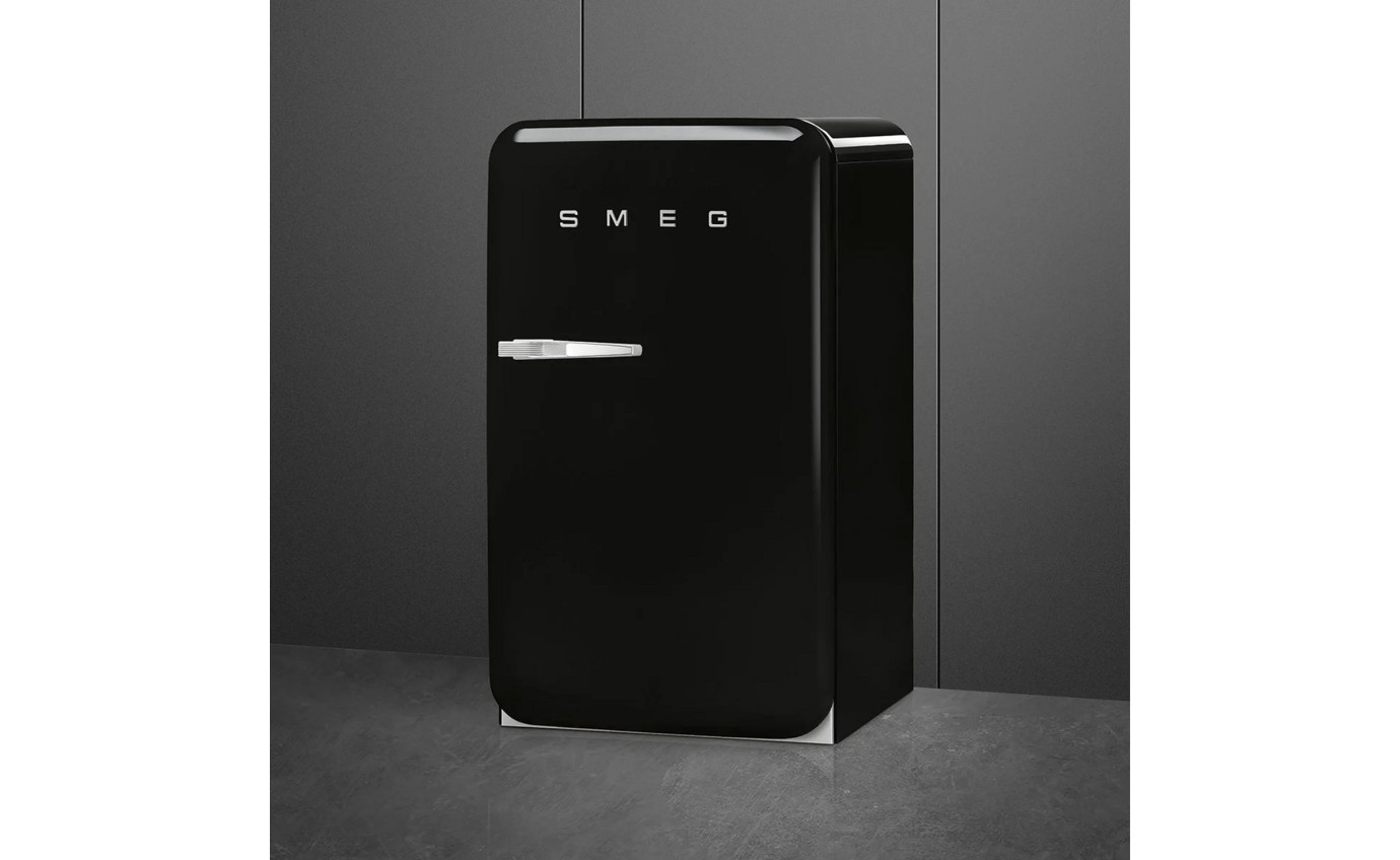 Smeg 135L 50s Style Retro Bar Fridge (Black) FAB10HRBL5AU