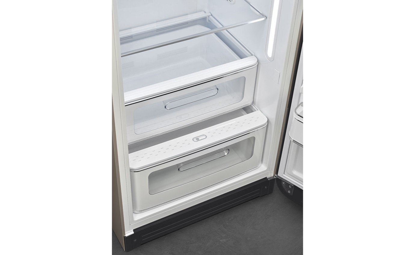 Smeg 270L 50s Style Retro Single Door Fridge (Taupe) FAB28RDTP5